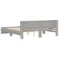 vidaXL Giroletto con Testiera Grigio Sonoma 200x200 cm vidaXL Giroletto con Testiera Grigio Sonoma 200x200 cm