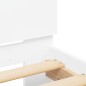 vidaXL Giroletto con Testiera Bianco 150x200 cm vidaXL Giroletto con Testiera Bianco 150x200 cm