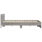 vidaXL Giroletto con Testiera Grigio Sonoma 150x200 cm vidaXL Giroletto con Testiera Grigio Sonoma 150x200 cm