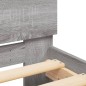 vidaXL Giroletto con Testiera Grigio Sonoma 150x200 cm vidaXL Giroletto con Testiera Grigio Sonoma 150x200 cm