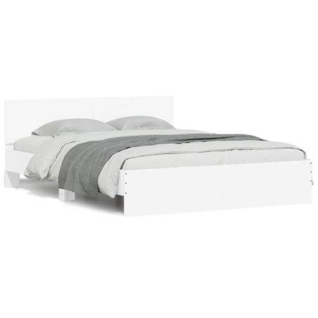 vidaXL Giroletto con Testiera Bianco 140x190 cm