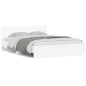 vidaXL Giroletto con Testiera Bianco 140x190 cm vidaXL Giroletto con Testiera Bianco 140x190 cm
