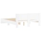 vidaXL Giroletto con Testiera Bianco 140x190 cm vidaXL Giroletto con Testiera Bianco 140x190 cm