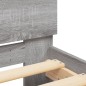 vidaXL Giroletto con Testiera Grigio Sonoma 120x200 cm vidaXL Giroletto con Testiera Grigio Sonoma 120x200 cm