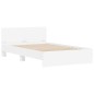 vidaXL Giroletto con Testiera Bianco 135x190 cm vidaXL Giroletto con Testiera Bianco 135x190 cm