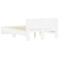 vidaXL Giroletto con Testiera Bianco 135x190 cm vidaXL Giroletto con Testiera Bianco 135x190 cm