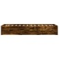 vidaXL Giroletto con Cassetti Rovere Fumo 90x190 cm Legno Multistrato