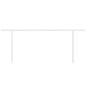 vidaXL Set Pali per Tenda da Sole Bianco 600x245 cm Ferro vidaXL Set Pali per Tenda da Sole Bianco 600x245 cm Ferro