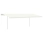 vidaXL Set Pali per Tenda da Sole Bianco 600x245 cm Ferro vidaXL Set Pali per Tenda da Sole Bianco 600x245 cm Ferro