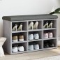 vidaXL Panca Porta Scarpe Grigio Sonoma 82x32x50 cm Legno Multistrato