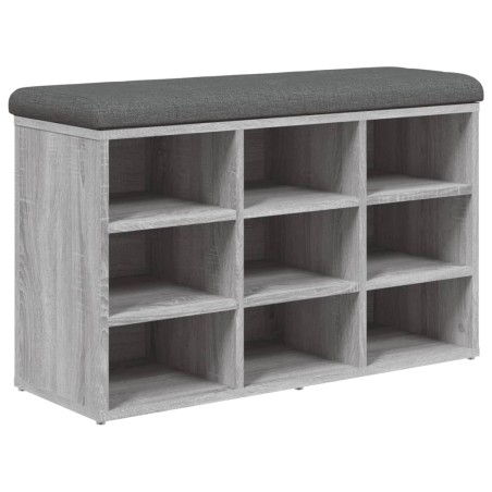 vidaXL Panca Porta Scarpe Grigio Sonoma 82x32x50 cm Legno Multistrato