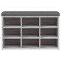 vidaXL Panca Porta Scarpe Grigio Sonoma 82x32x50 cm Legno Multistrato