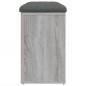 vidaXL Panca Porta Scarpe Grigio Sonoma 82x32x50 cm Legno Multistrato
