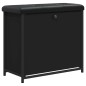 vidaXL Panca Porta Scarpe con Cassetto Ribaltabile Nera 62x32x56 cm