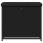 vidaXL Panca Porta Scarpe con Cassetto Ribaltabile Nera 62x32x56 cm