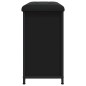 vidaXL Panca Porta Scarpe con Cassetto Ribaltabile Nera 62x32x56 cm