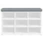 vidaXL Panca Porta Scarpe Bianca 82x32x50 cm in Legno Multistrato