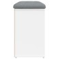 vidaXL Panca Porta Scarpe Bianca 82x32x50 cm in Legno Multistrato