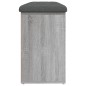 vidaXL Panca Porta Scarpe Grigio Sonoma 102x32x50 cm Legno Multistrato