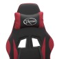 Sedia da Gaming Girevole Nero e Rosso Vino in Similpelle Sedia da Gaming Girevole Nero e Rosso Vino in Similpelle