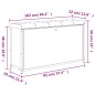 vidaXL Panca Portascarpe Cassetto Ribaltabile Rovere Fumo 102x32x56cm