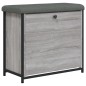 vidaXL Panca Portascarpe Cassetto Ribaltabile Grigio Sonoma 62x32x56cm