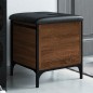 vidaXL Panca Portaoggetti Rovere Marrone 42x42x45 cm Legno Multistrato