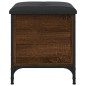 vidaXL Panca Portaoggetti Rovere Marrone 42x42x45 cm Legno Multistrato