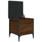 vidaXL Panca Portaoggetti Rovere Marrone 42x42x45 cm Legno Multistrato