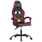 Sedia da Gaming Girevole Nero e Rosso Vino in Similpelle Sedia da Gaming Girevole Nero e Rosso Vino in Similpelle
