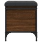 vidaXL Panca Portaoggetti Rovere Marrone 42x42x45 cm Legno Multistrato
