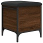 vidaXL Panca Portaoggetti Rovere Marrone 42x42x45 cm Legno Multistrato