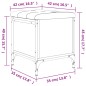 vidaXL Panca Portaoggetti Rovere Marrone 42x42x45 cm Legno Multistrato