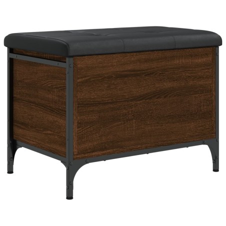 vidaXL Panca Portaoggetti Rovere Marrone 62x42x45 cm Legno Multistrato
