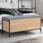 vidaXL Panca Portaoggetti Rovere Sonoma 102x42x45 cm Legno Multistrato vidaXL Panca Portaoggetti Rovere Sonoma 102x42x45 cm Legno Multistrato