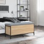 vidaXL Panca Portaoggetti Rovere Sonoma 102x42x45 cm Legno Multistrato vidaXL Panca Portaoggetti Rovere Sonoma 102x42x45 cm Legno Multistrato
