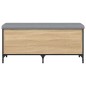 vidaXL Panca Portaoggetti Rovere Sonoma 102x42x45 cm Legno Multistrato vidaXL Panca Portaoggetti Rovere Sonoma 102x42x45 cm Legno Multistrato