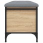 vidaXL Panca Portaoggetti Rovere Sonoma 102x42x45 cm Legno Multistrato vidaXL Panca Portaoggetti Rovere Sonoma 102x42x45 cm Legno Multistrato