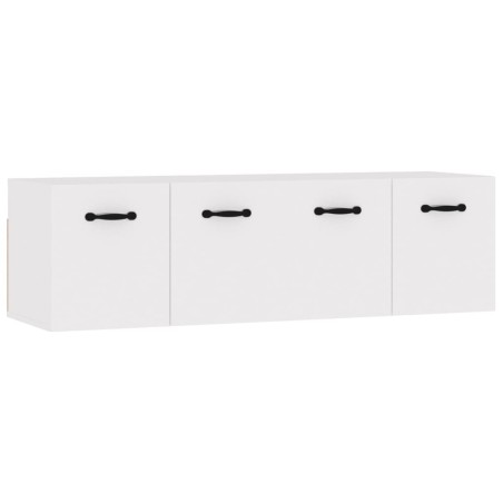 Mobili Parete 2 pz Bianco 80x35x36,5 cm in Legno Multistrato