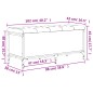 vidaXL Panca Portaoggetti Rovere Sonoma 102x42x45 cm Legno Multistrato vidaXL Panca Portaoggetti Rovere Sonoma 102x42x45 cm Legno Multistrato