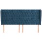 Testiera ad Orecchio Blu Scuro 183x23x118/128 cm in Velluto Testiera ad Orecchio Blu Scuro 183x23x118/128 cm in Velluto