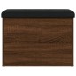 vidaXL Panca Portaoggetti Rovere Marrone 62x42x45 cm Legno Multistrato vidaXL Panca Portaoggetti Rovere Marrone 62x42x45 cm Legno Multistrato