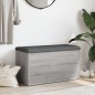 vidaXL Panca Portaoggetti Grigio Sonoma 82x42x45 cm Legno Multistrato
