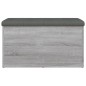 vidaXL Panca Portaoggetti Grigio Sonoma 82x42x45 cm Legno Multistrato