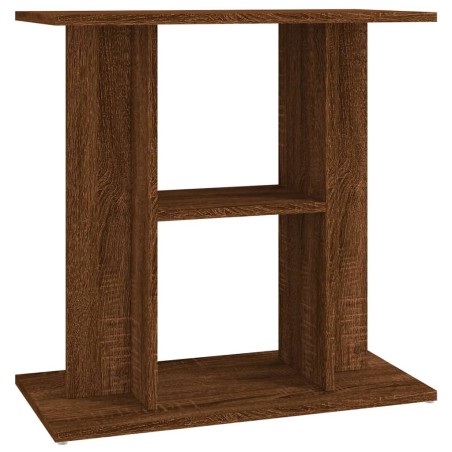 vidaXL Supporto Acquario 60x30x60 cm Legno Multistrato Rovere Marrone