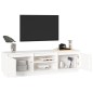 vidaXL Mobile Porta TV Bianco 140x35x40 cm in Legno Massello di Pino vidaXL Mobile Porta TV Bianco 140x35x40 cm in Legno Massello di Pino