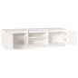vidaXL Mobile Porta TV Bianco 140x35x40 cm in Legno Massello di Pino vidaXL Mobile Porta TV Bianco 140x35x40 cm in Legno Massello di Pino