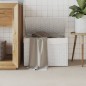 vidaXL Cesto Portabiancheria Coperchio Bianco 55,5x35x34 cm Polyrattan vidaXL Cesto Portabiancheria Coperchio Bianco 55,5x35x34 cm Polyrattan