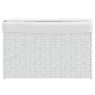 vidaXL Cesto Portabiancheria Coperchio Bianco 55,5x35x34 cm Polyrattan vidaXL Cesto Portabiancheria Coperchio Bianco 55,5x35x34 cm Polyrattan