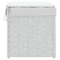 vidaXL Cesto Portabiancheria Coperchio Bianco 55,5x35x34 cm Polyrattan vidaXL Cesto Portabiancheria Coperchio Bianco 55,5x35x34 cm Polyrattan
